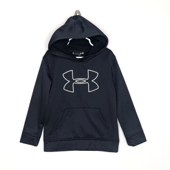 Under Armour Black Fleece Lined Sweatshirt Hoodie 6 - Picture 1 of 6